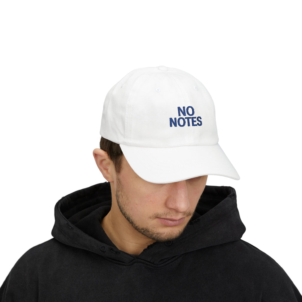 Stylish Dad Cap, NO NOTES Embroidered Hat