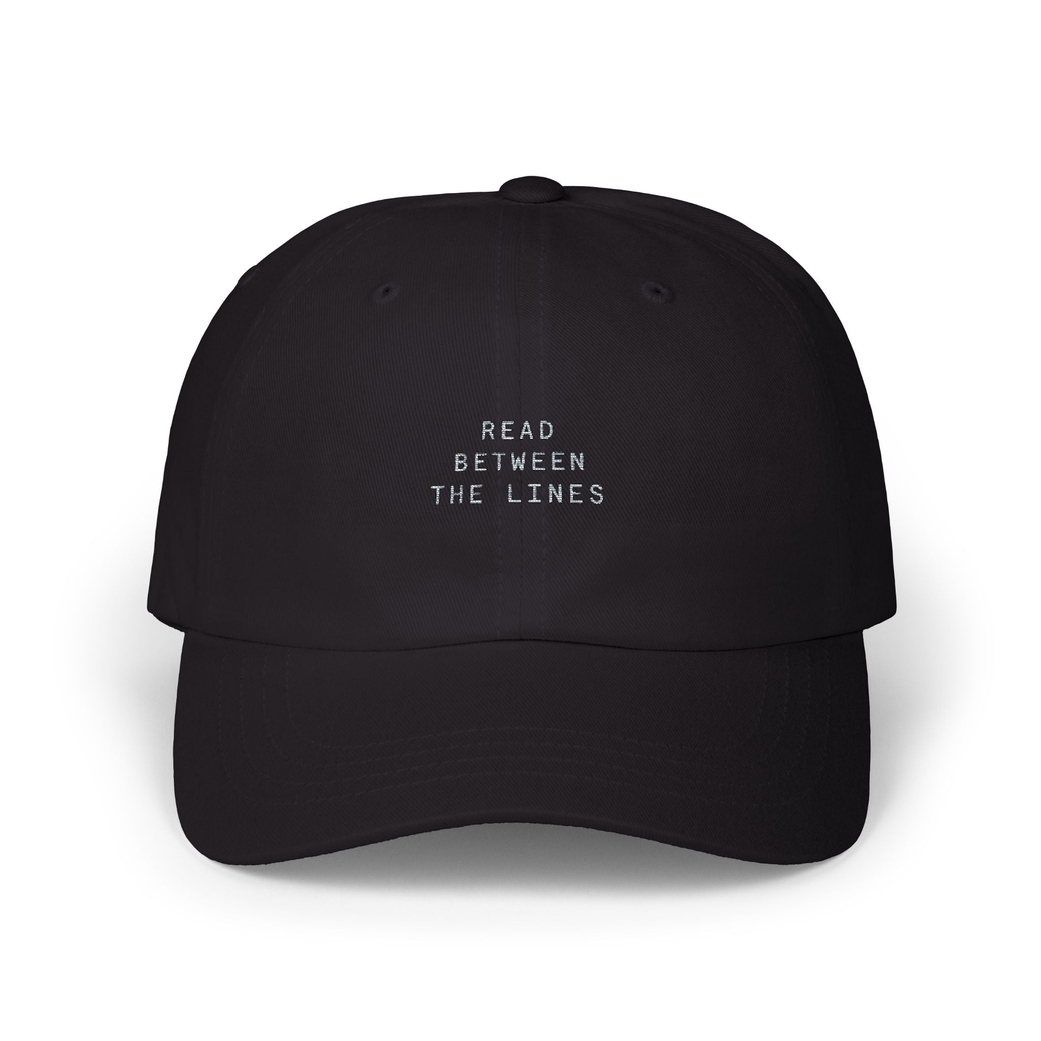 Classic Dad Cap with 'Read Between the Lines'