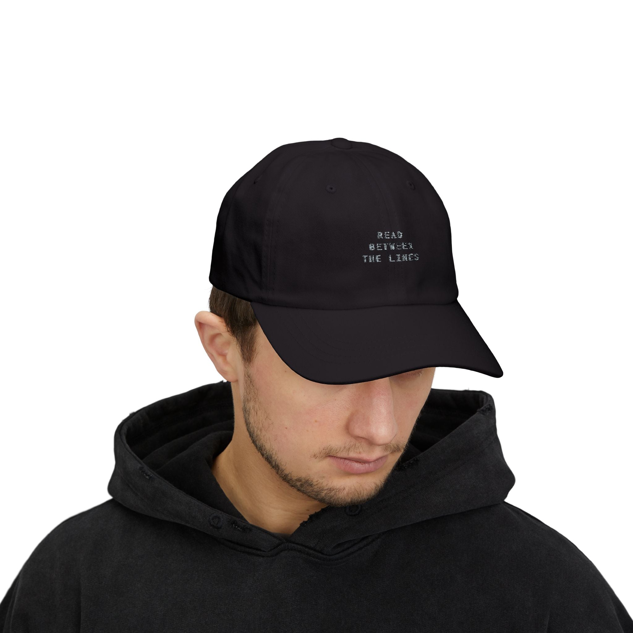 Classic Dad Cap with 'Read Between the Lines'