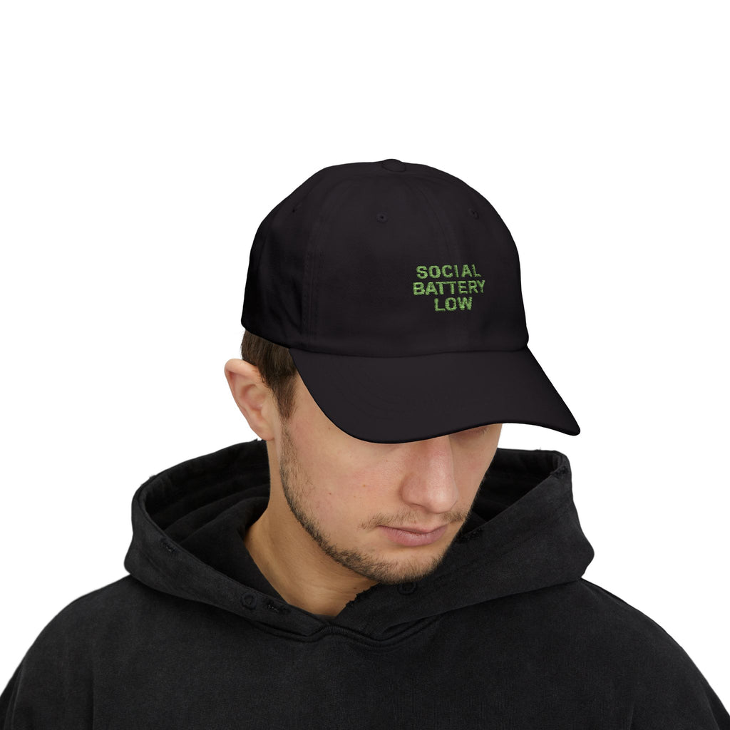 Classic Dad Cap - Funny Social Battery Low Hat