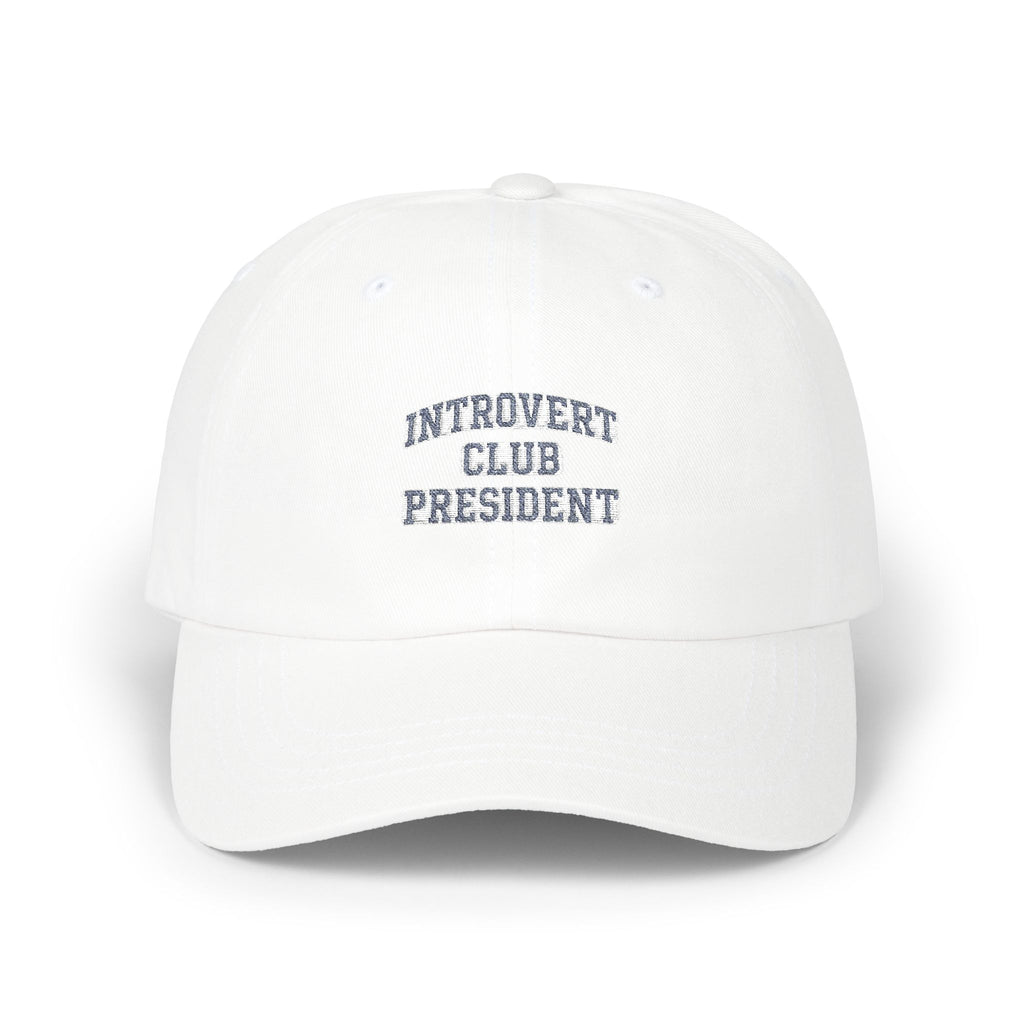 Introvert Club President Dad Cap