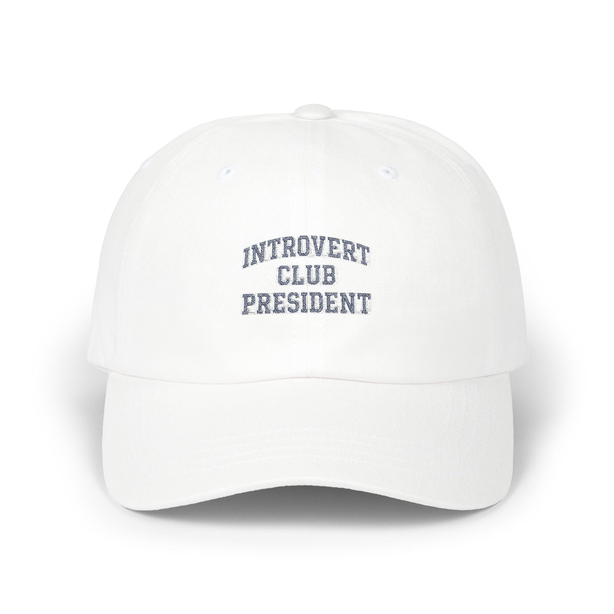 Introvert Club President Dad Cap