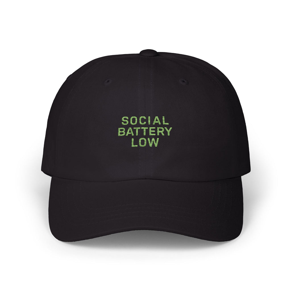 Classic Dad Cap - Funny Social Battery Low Hat